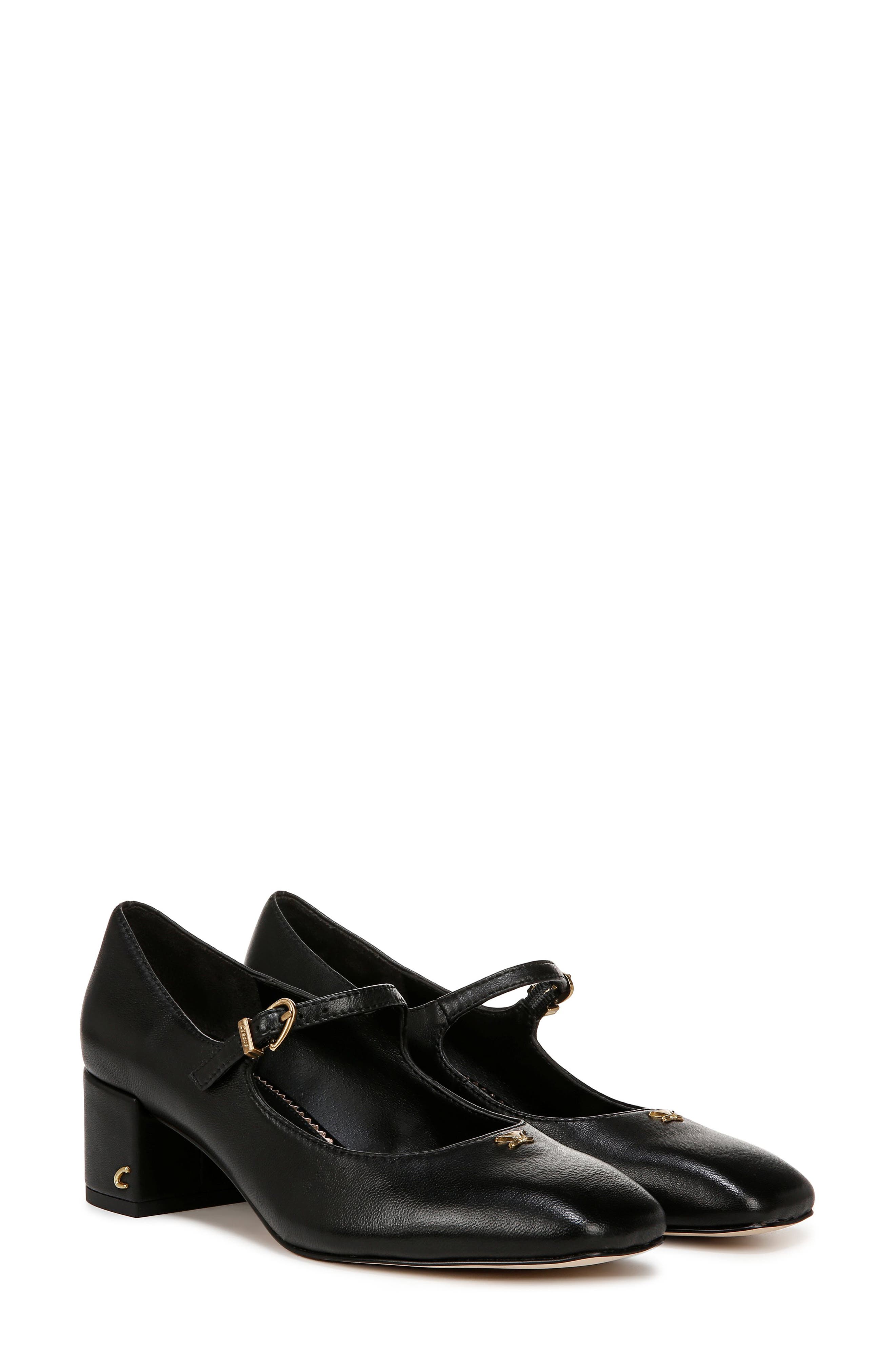 Eloisa Mary Jane Pump, Main, color, BLACK LEATHER