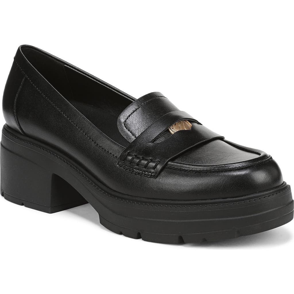 Naturalizer Penny Loafer Platform Pump In Black
