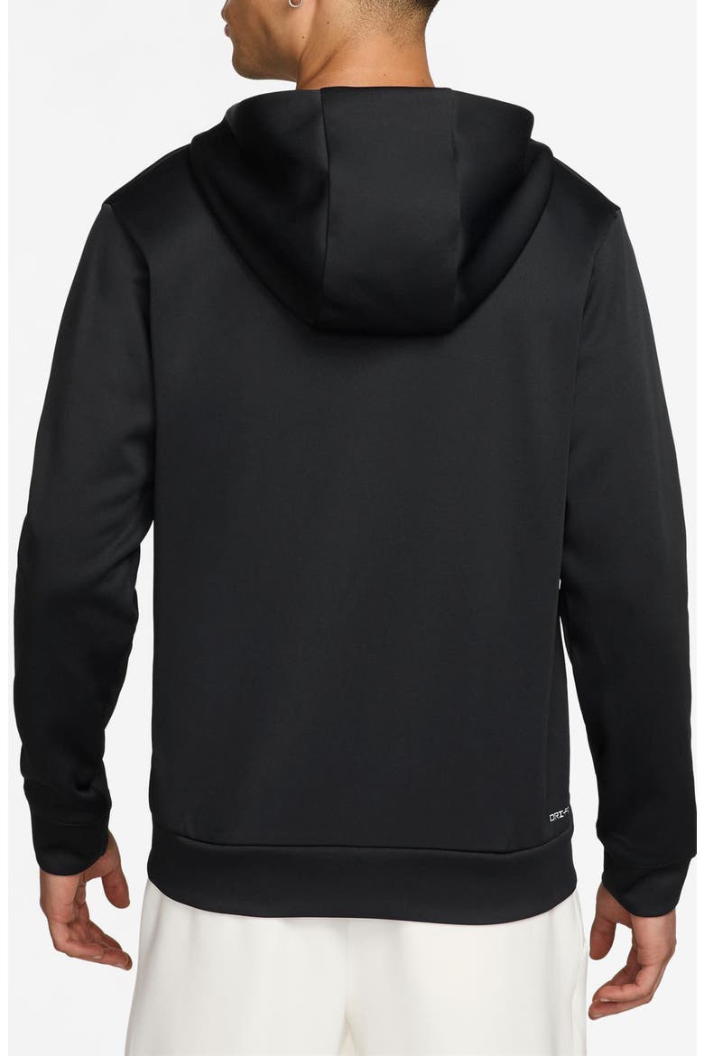 Hyverse Dri-FIT Fleece Zip Hoodie, Alternate, color, BLACK/ WHITE