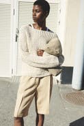 H&M Linen-blend Bermuda Shorts