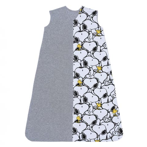 Snoopy & Woodstock Breathable Cotton Jersey Baby Wearable Blanket