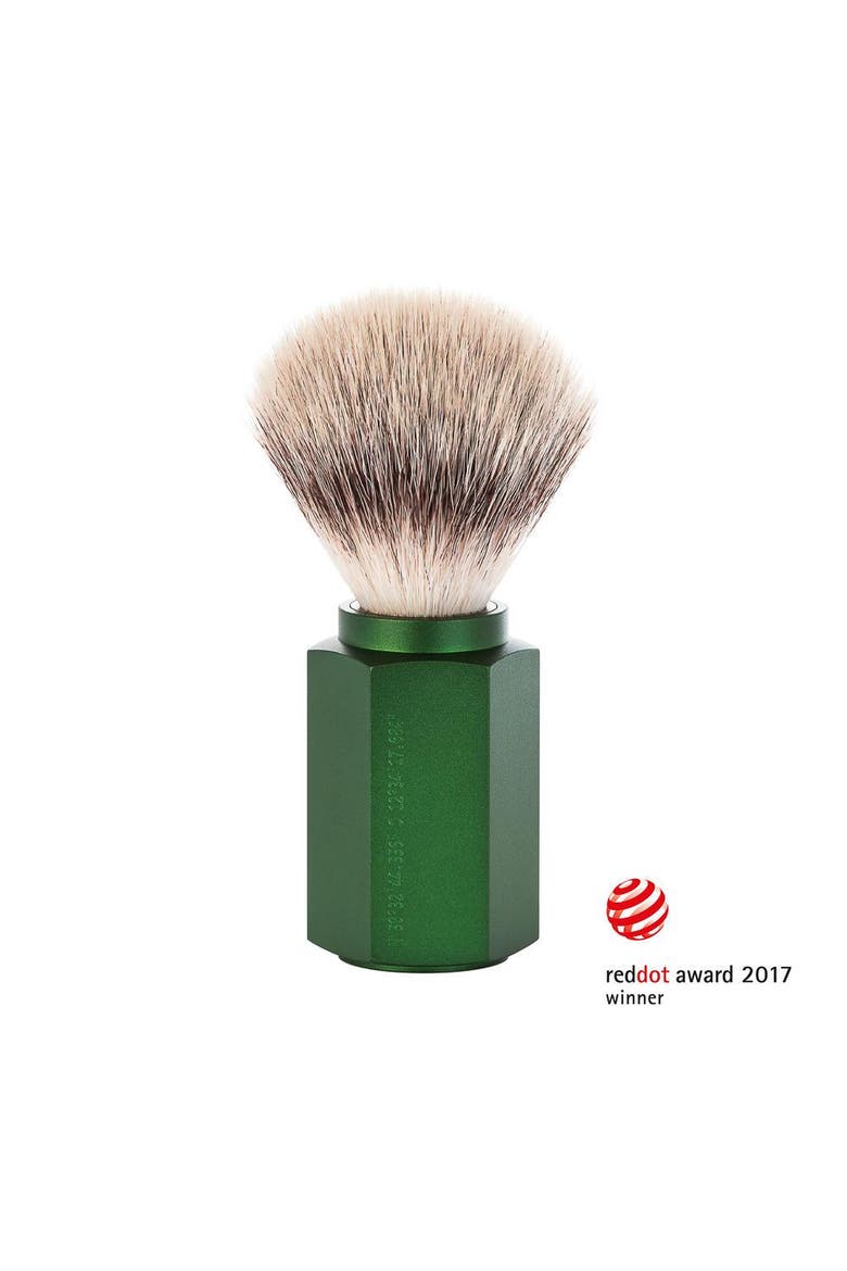 Hexagon Forest Silvertip Fiber Shaving Brush, Main, color, Forest