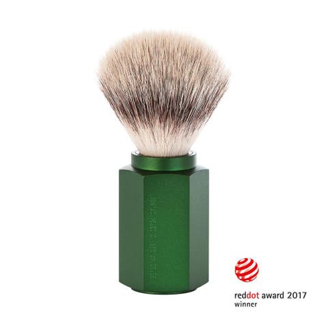 Hexagon Forest Silvertip Fiber Shaving Brush
