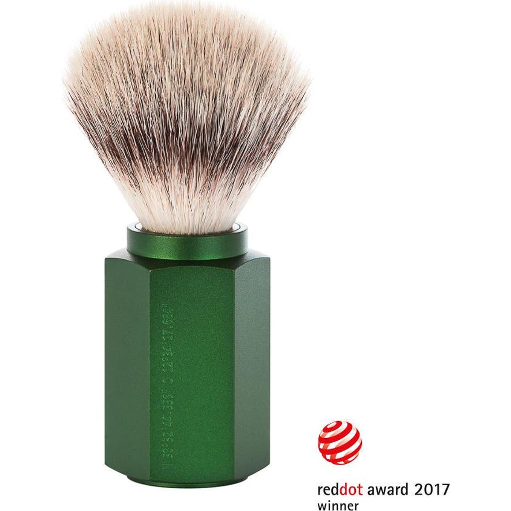 Mühle Hexagon Forest Silvertip Fiber Shaving Brush In Green