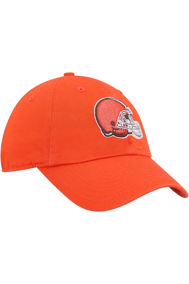 Men's '47 Orange Cleveland Browns Clean Up Primary Adjustable Hat, Alternate, color, Orange