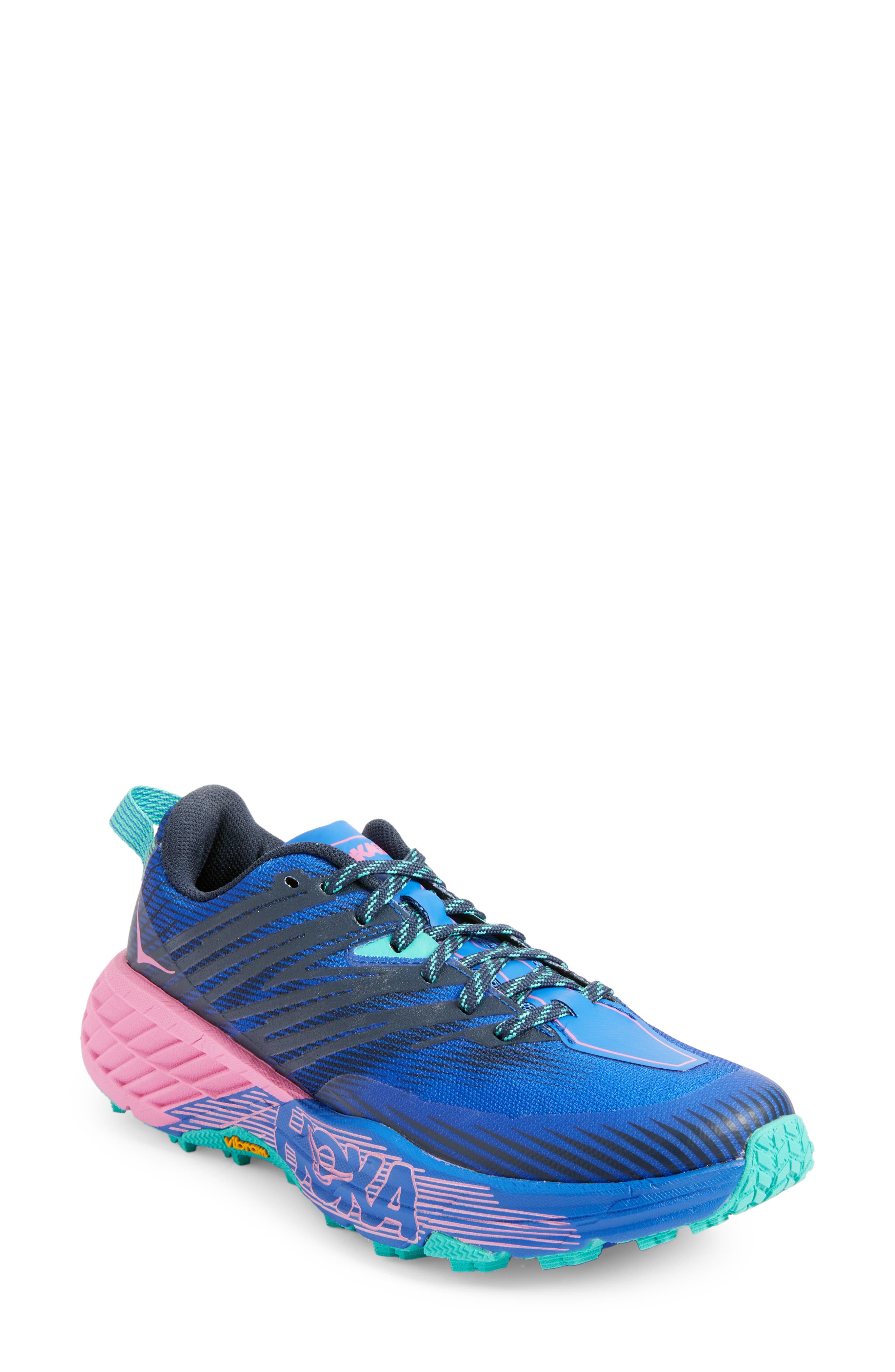 HOKA Speedgoat 4 Trail Running Shoe, Main, color, 