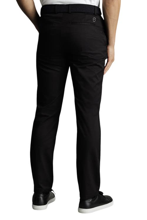 Charles Tyrwhitt Performance Chinos In Black
