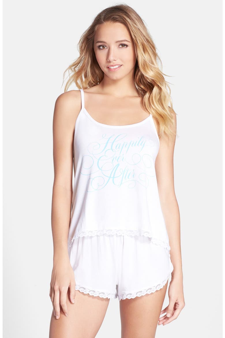 'Dressed Up in Love' Camisole Pajamas, Main, color, WHITE WEDDING