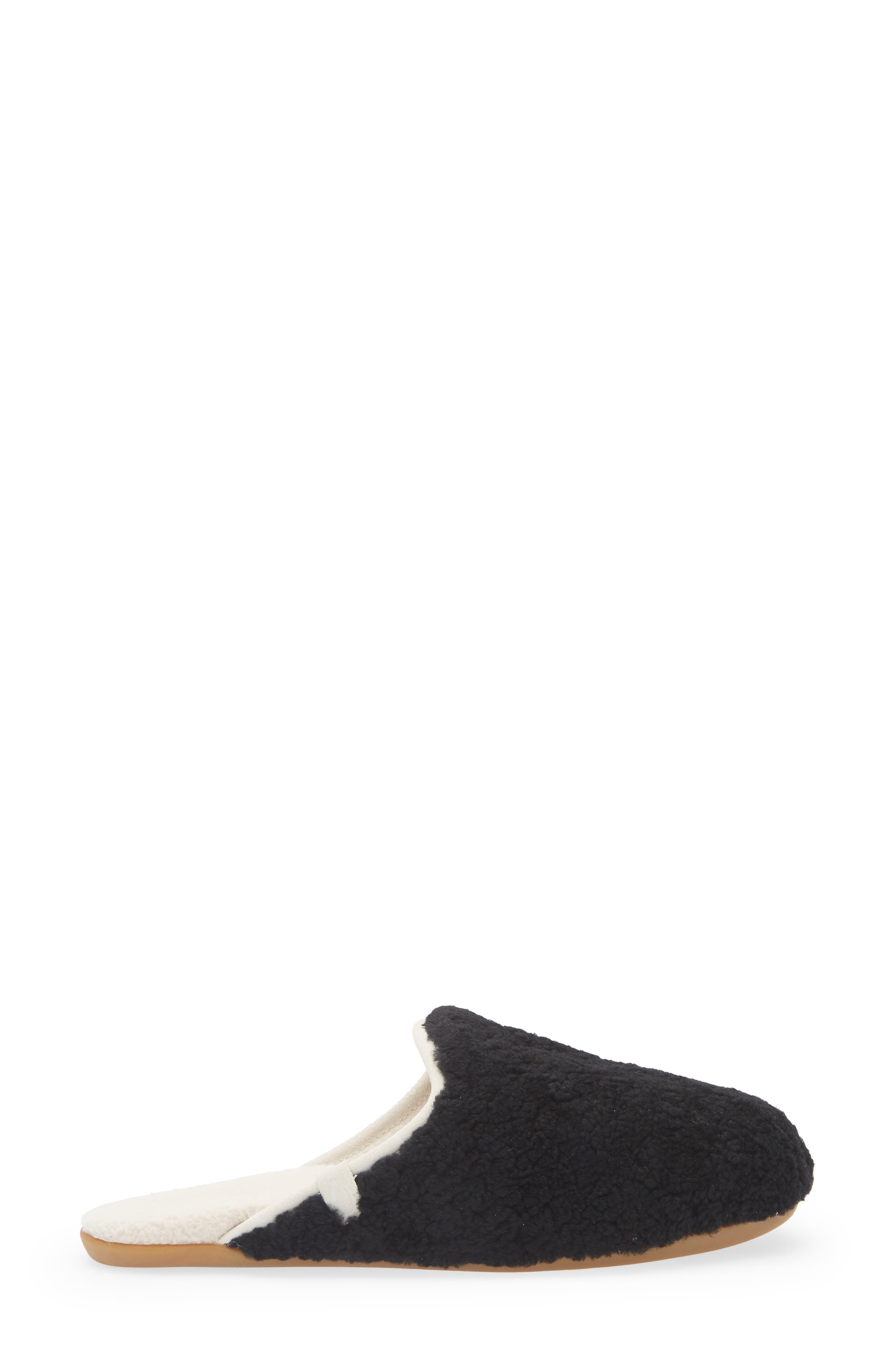 OluKai Hale Slip-On Genuine Shearling Waterproof Mule, Alternate, color, Lava Rock / Tapa