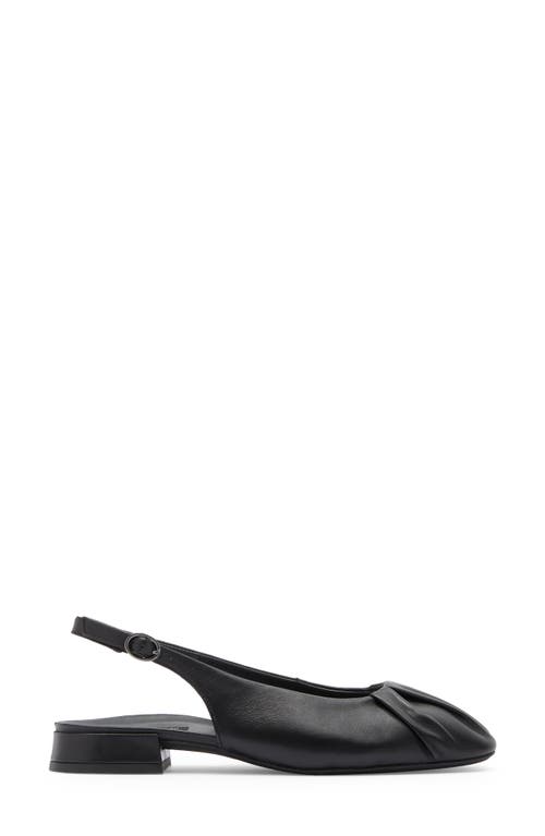 Paul Green Adele Slingback Flat In Black Soft Nappa
