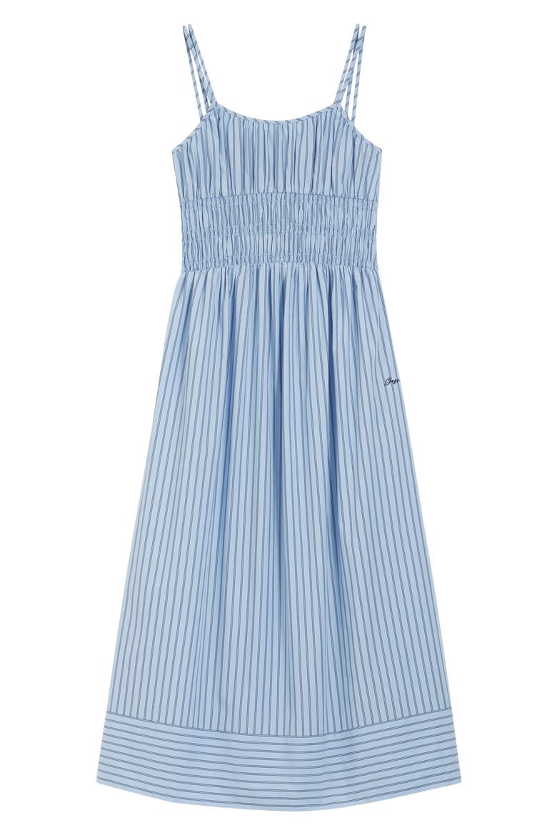 Stripe Cotton Sundress, Alternate, color, BLUE STRIPE