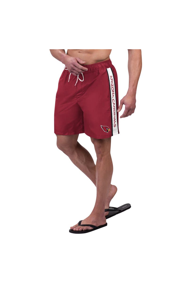 G-III SPORTS BY CARL BANKS Men's G-III Sports by Carl Banks Cardinal Arizona Cardinals Streamline Volley Swim Shorts, Main, color, Cardinal
