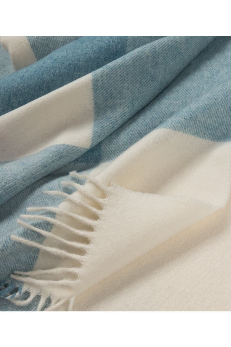 Southampton Home Merino Wool Throw, Alternate, color, Block Sky
