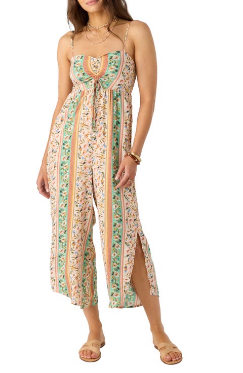 Keiko Cora Floral Cutout Wide Leg Jumpsuit