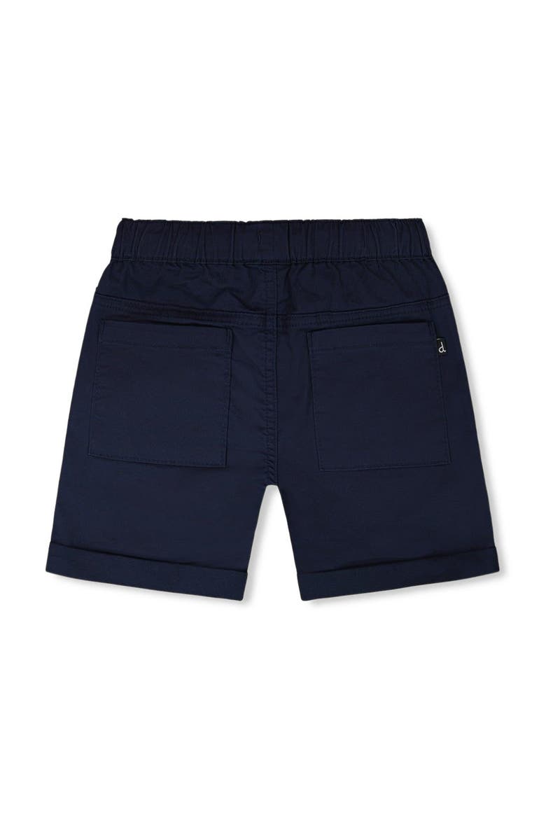 Folded Hems Stretch Twill Shorts, Alternate, color, Dark Blue