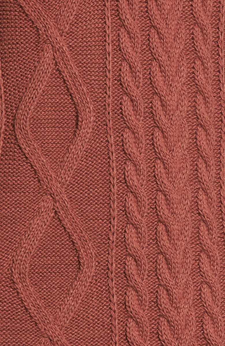 Cotton Emporium Cable Knit Sweater Dress, Alternate, color, 