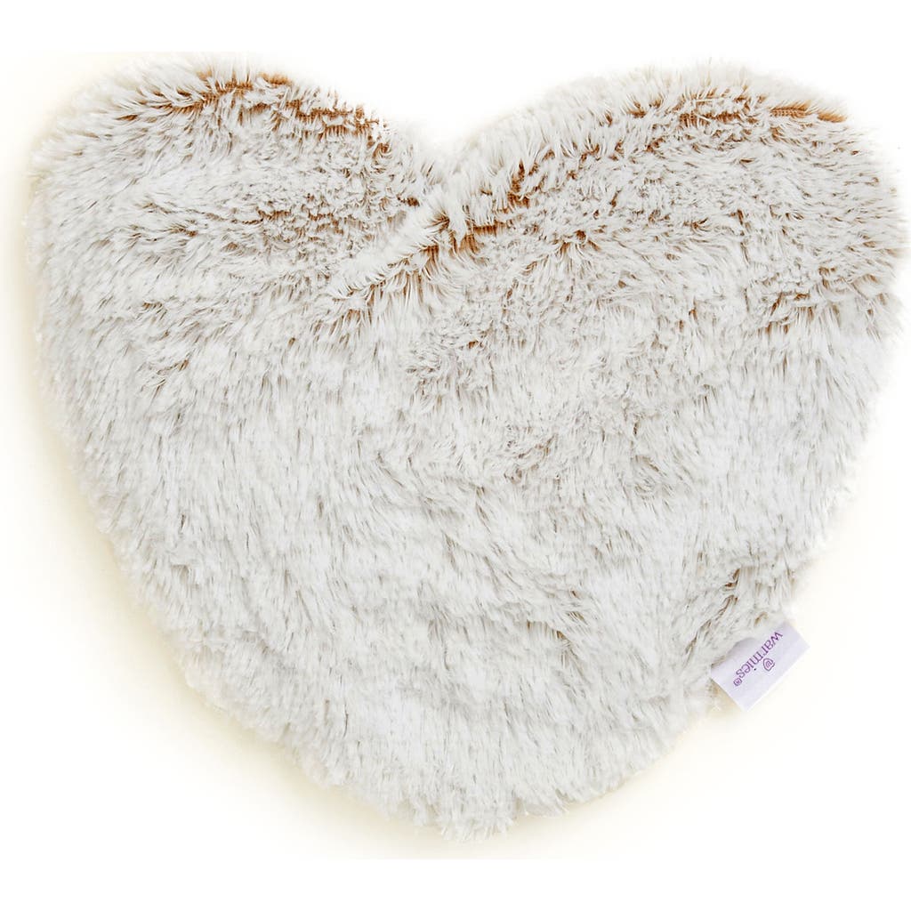 Warmies Marshmallow Plush Heart In Light Brown