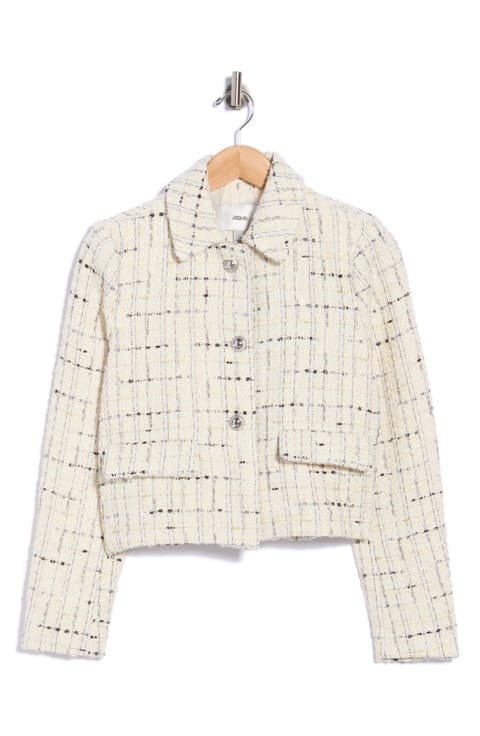 Textured Cropped Blazer