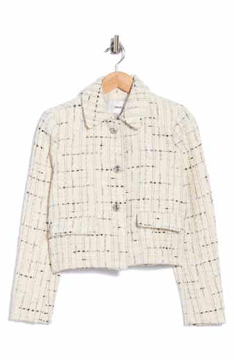 Textured Cropped Blazer
