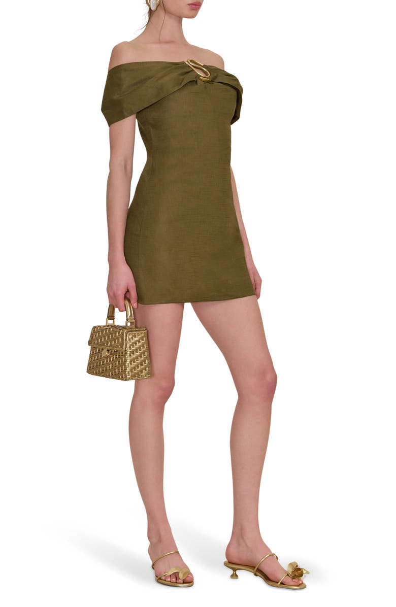 Cult Gaia Sawyer Off the Shoulder Minidress, Alternate, color,