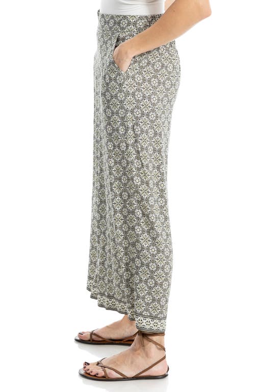 Max Studio Wide Leg Pull-on Crop Pants