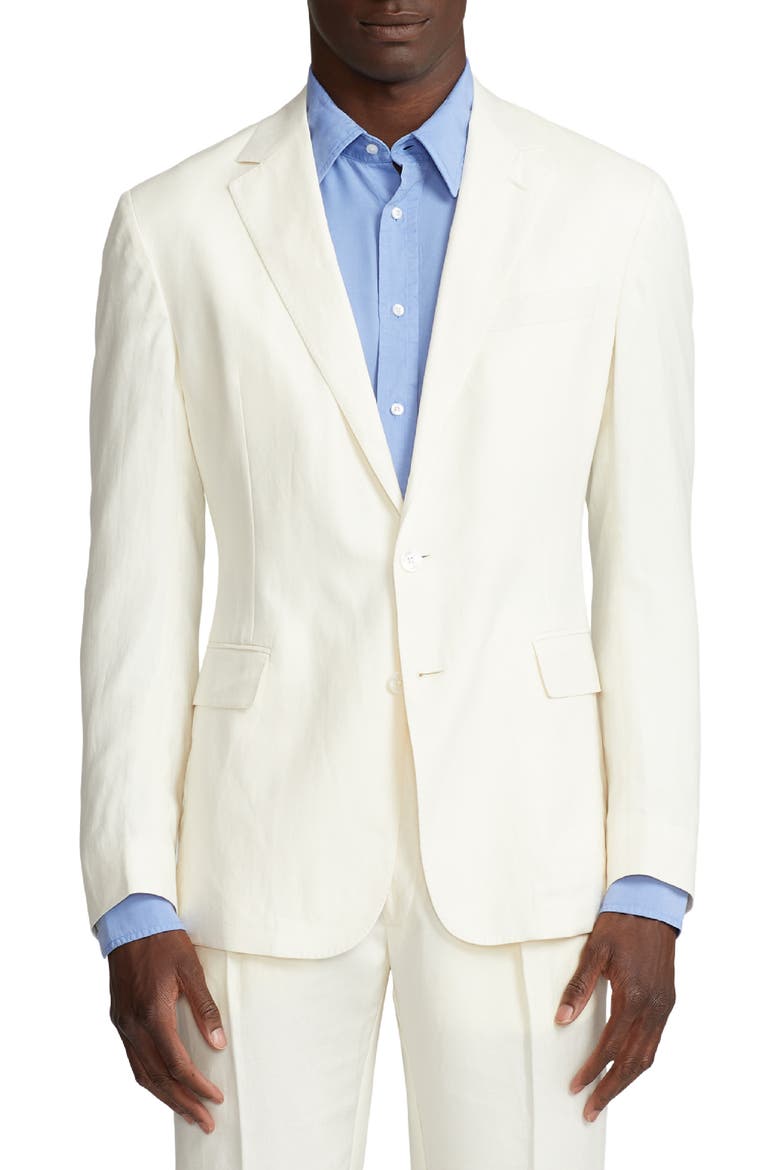Hadley Silk & Linen Canvas Sport Coat, Main, color, CLASSIC CREAM