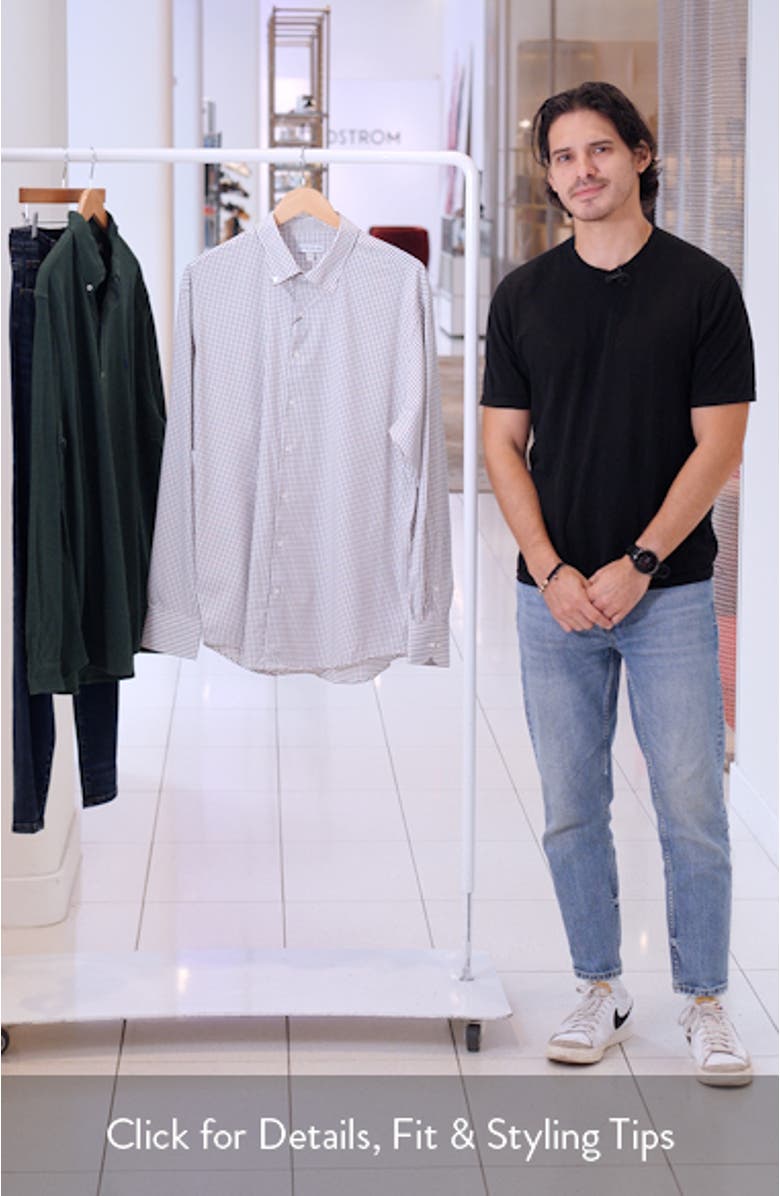 Hanford Check Performance Twill Button-Down Shirt, sales video thumbnail