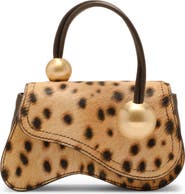 Cult Gaia Kazia Nano Cheetah Print Genuine Calf Hair Crossbody Bag