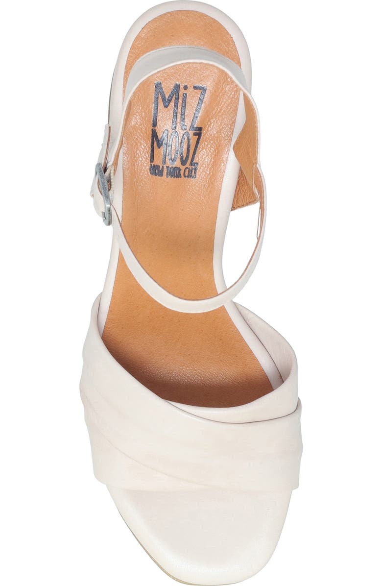 Miz Mooz Bela Block Heel Sandal, Alternate, color, Cream