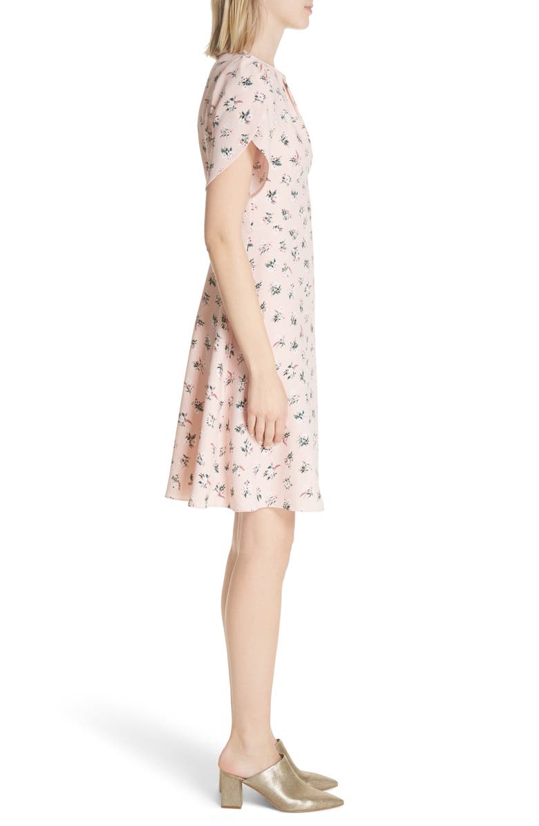 Kate Spade New York flora tulip sleeve dress, Alternate, color, 
