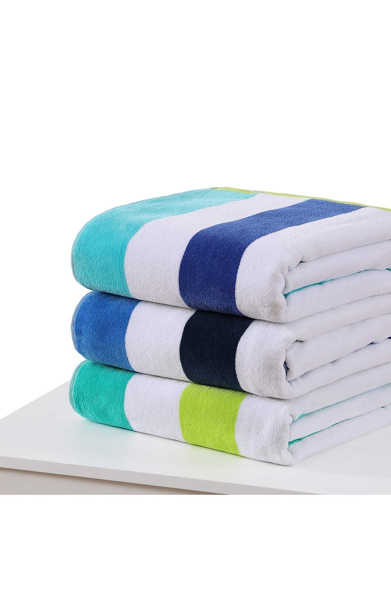 Tommy Bahama Beachside Blue Beach Towel, Alternate, color, Blue