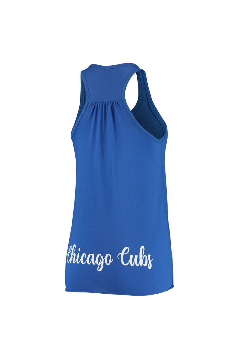 Women's Soft as a Grape Royal Chicago Cubs Front & Back Tank Top, Alternate, color, Royal