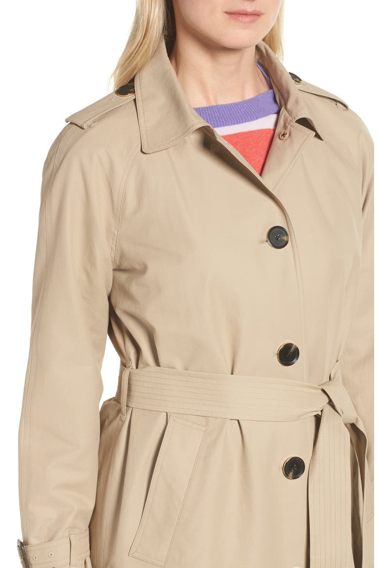 Hooded Trench Coat, Alternate, color, KHAKI