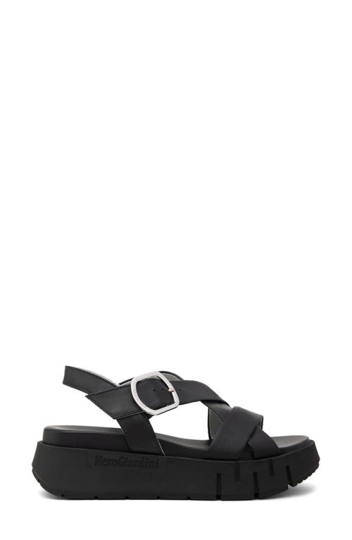 Nerogiardini Slingback Platform Sandal In Black