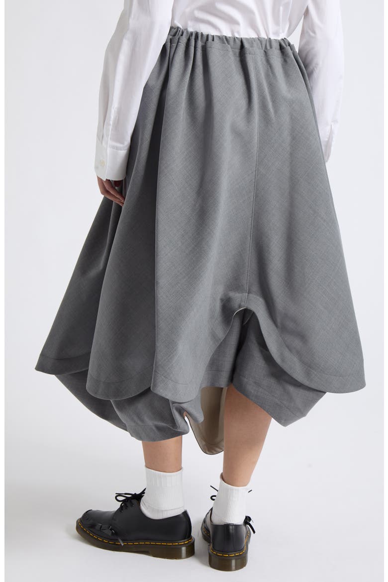 Yarn Dyed Midi Skirt, Alternate, color, TOP GRAY