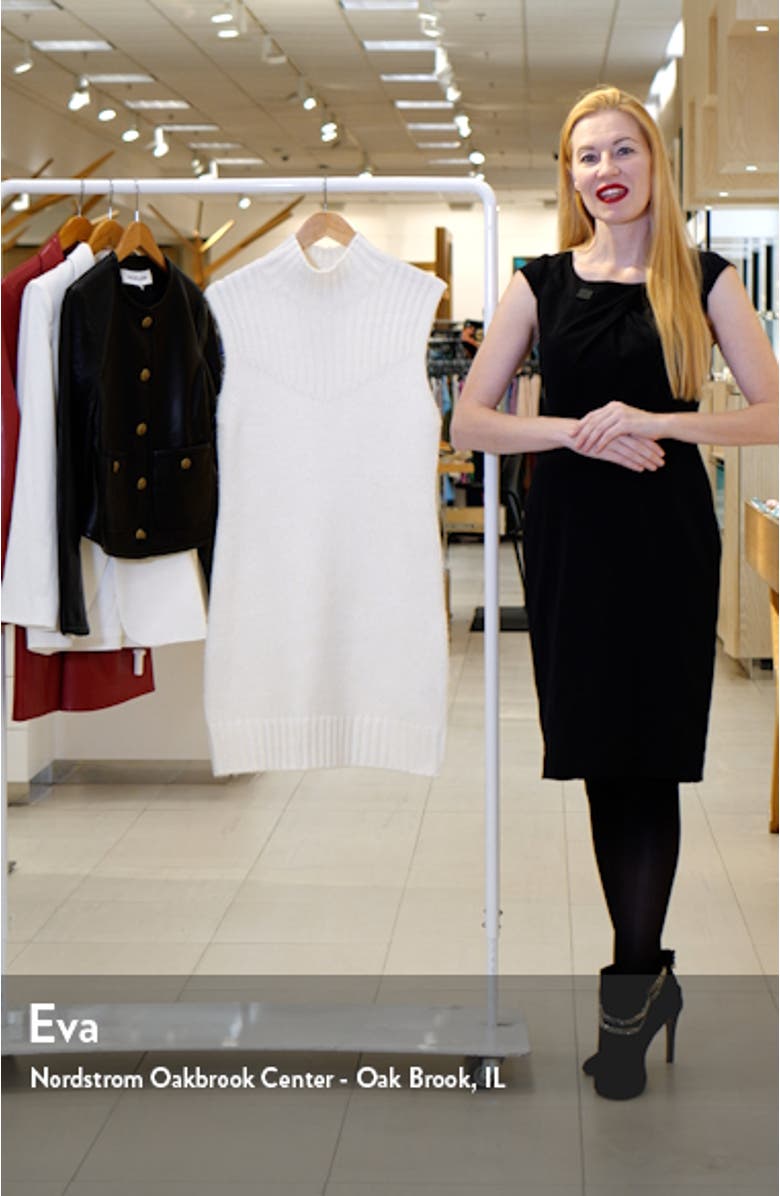 Karissa Sleeveless Mini Sweater Dress, sales video thumbnail