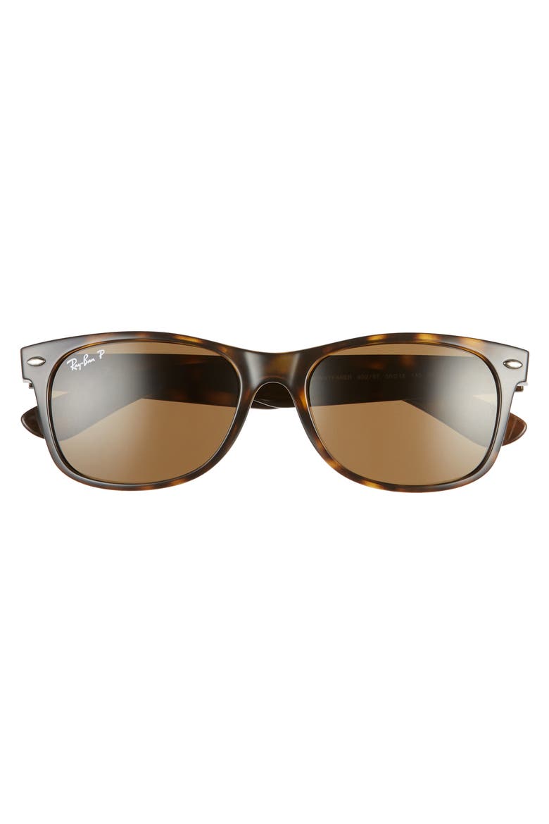 New Wayfarer 55mm Rectangular Sunglasses, Alternate, color, TORTOISE