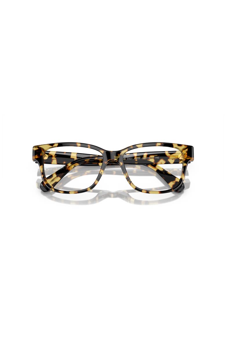 54mm Rectangle optical glasses, Alternate, color, Brown