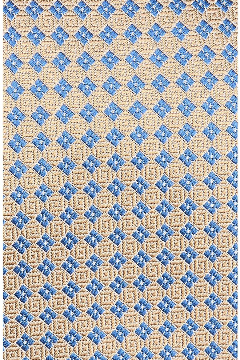 Neat Diamond Silk Jacquard Tie, Alternate, color, COCOA