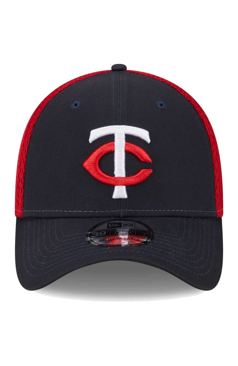 New Era Men's New Era Navy Minnesota Twins Team Neo 39THIRTY Flex Hat, Alternate, color, Navy