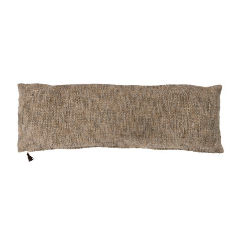 Mélange Cotton Blend Bouclé Lumbar Pillow