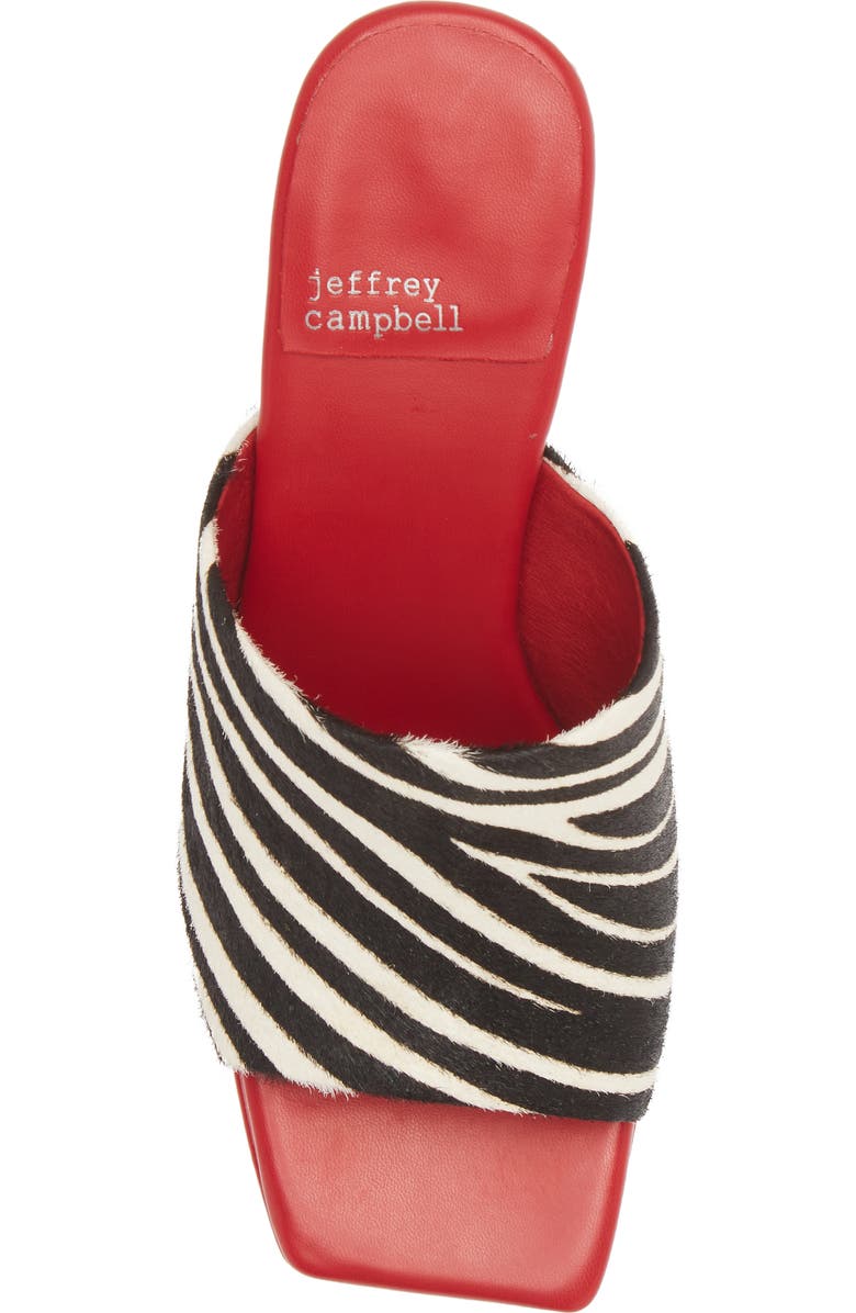 Jeffrey Campbell Caviar Genuine Calf Hair Slide Sandal, Alternate, color,