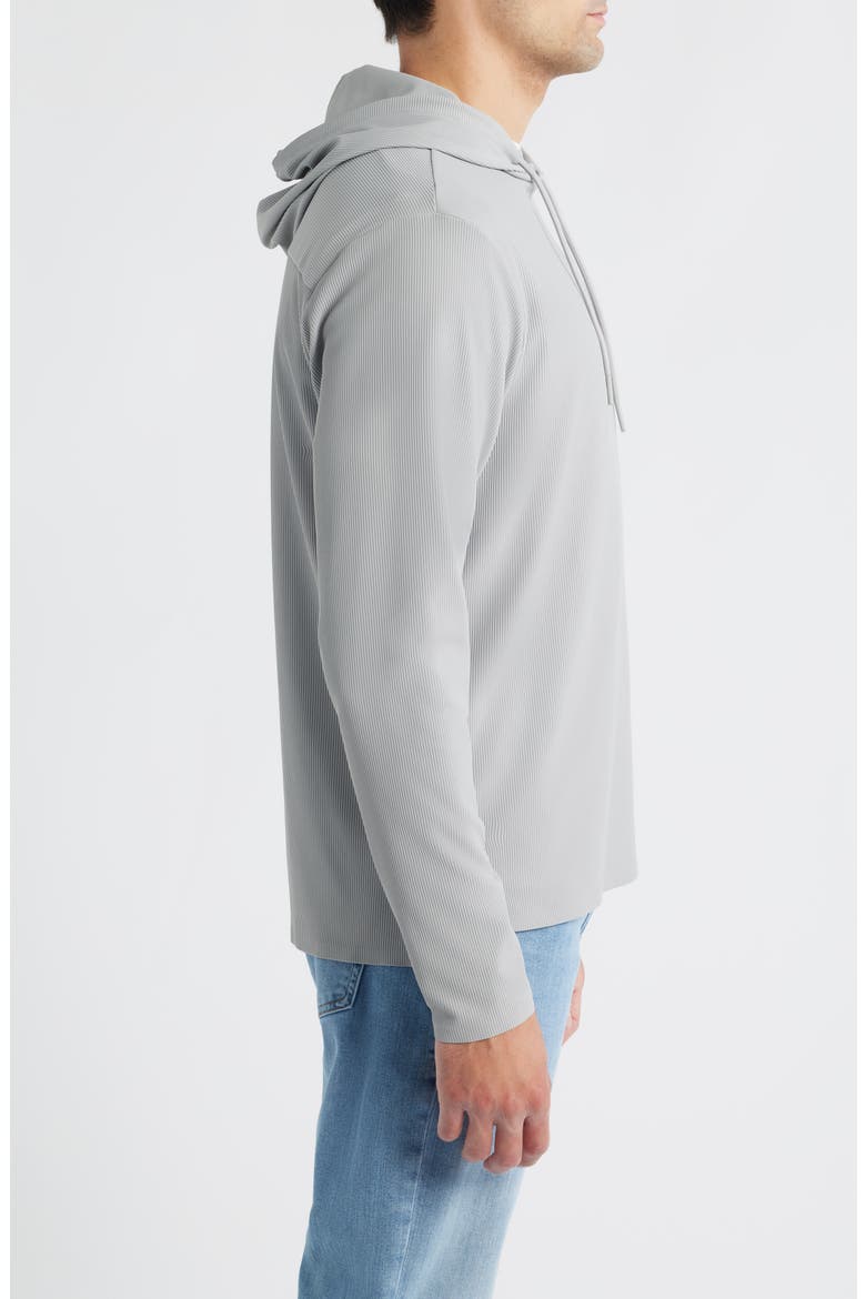 Hoppin Rib Hoodie, Alternate, color, SEAL