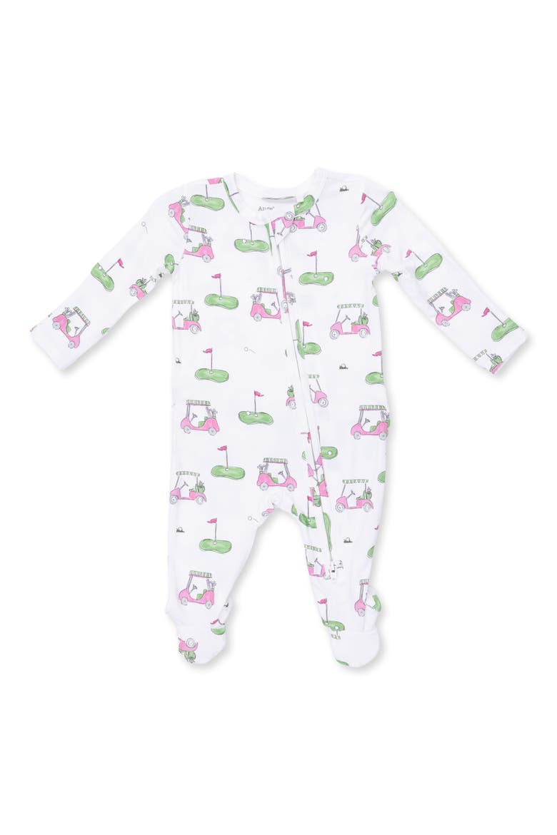 Kids' Golf Carts Two Way Zip Ruffle Footie, Main, color, IVORY