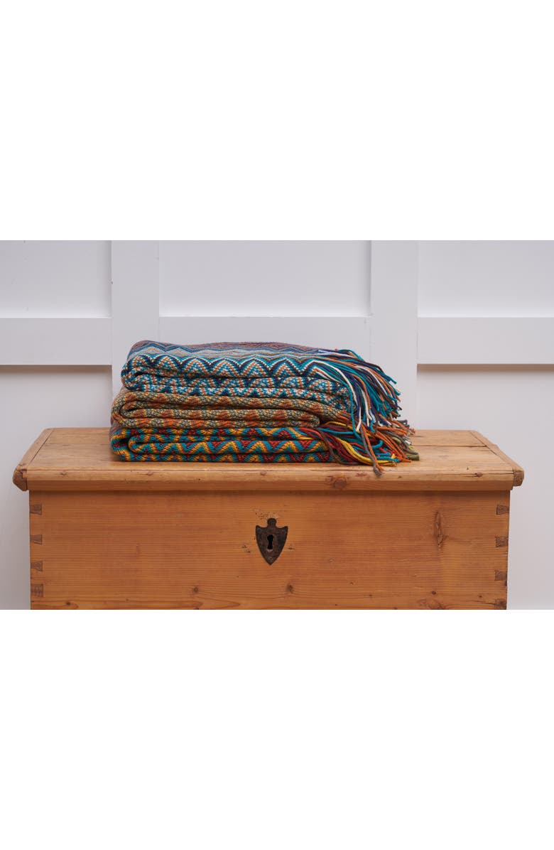 C&F Home Zig Zag Accent Throw Blankets, Alternate, color, Brown