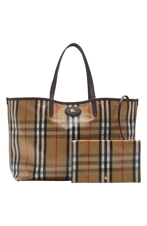 Burberry Medium Highlands Coated Canvas Tote