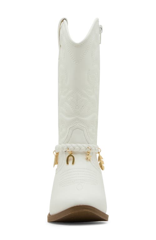 Steve Madden Girls' Jleana Cowboy Boots - Toddler, Little Kid, Big Kid In White