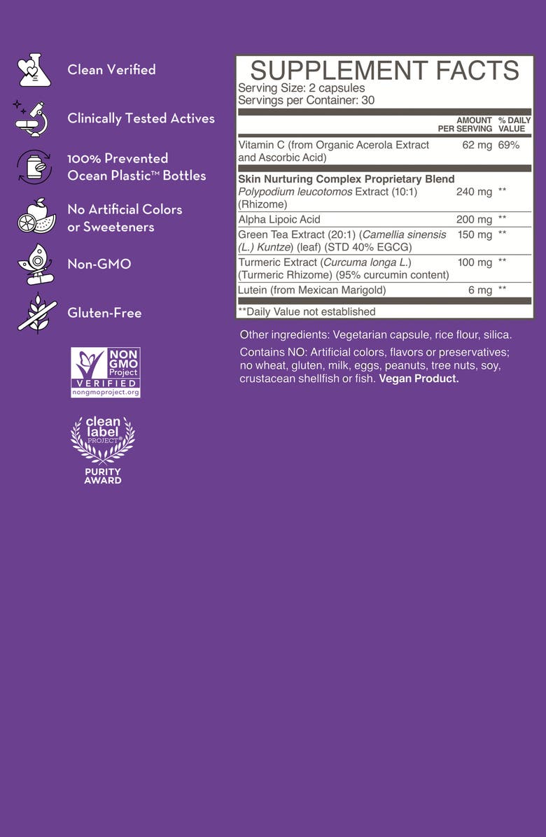 Hum Nutrition Turn Back Time Anti-Aging Supplement, Alternate, color, 