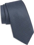 Canali Geometric Silk Tie