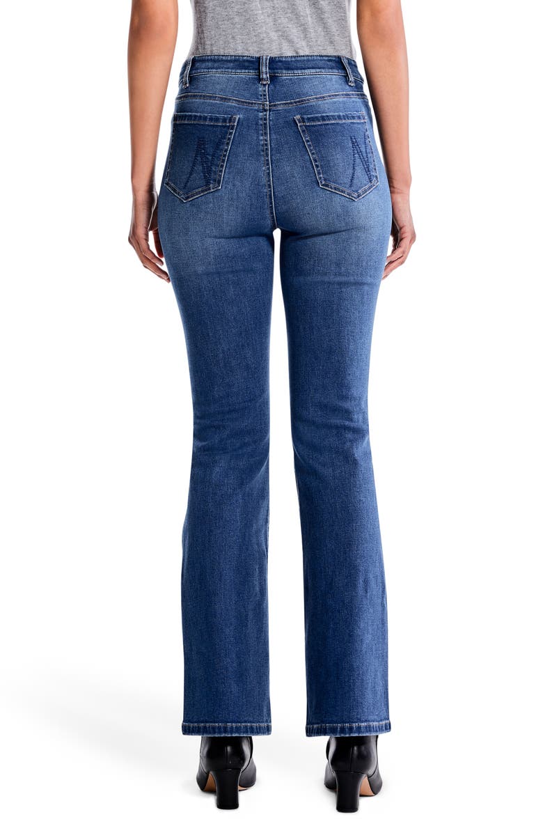 NIC+ZOE High Waist Bootcut Jeans, Alternate, color, Atlantic